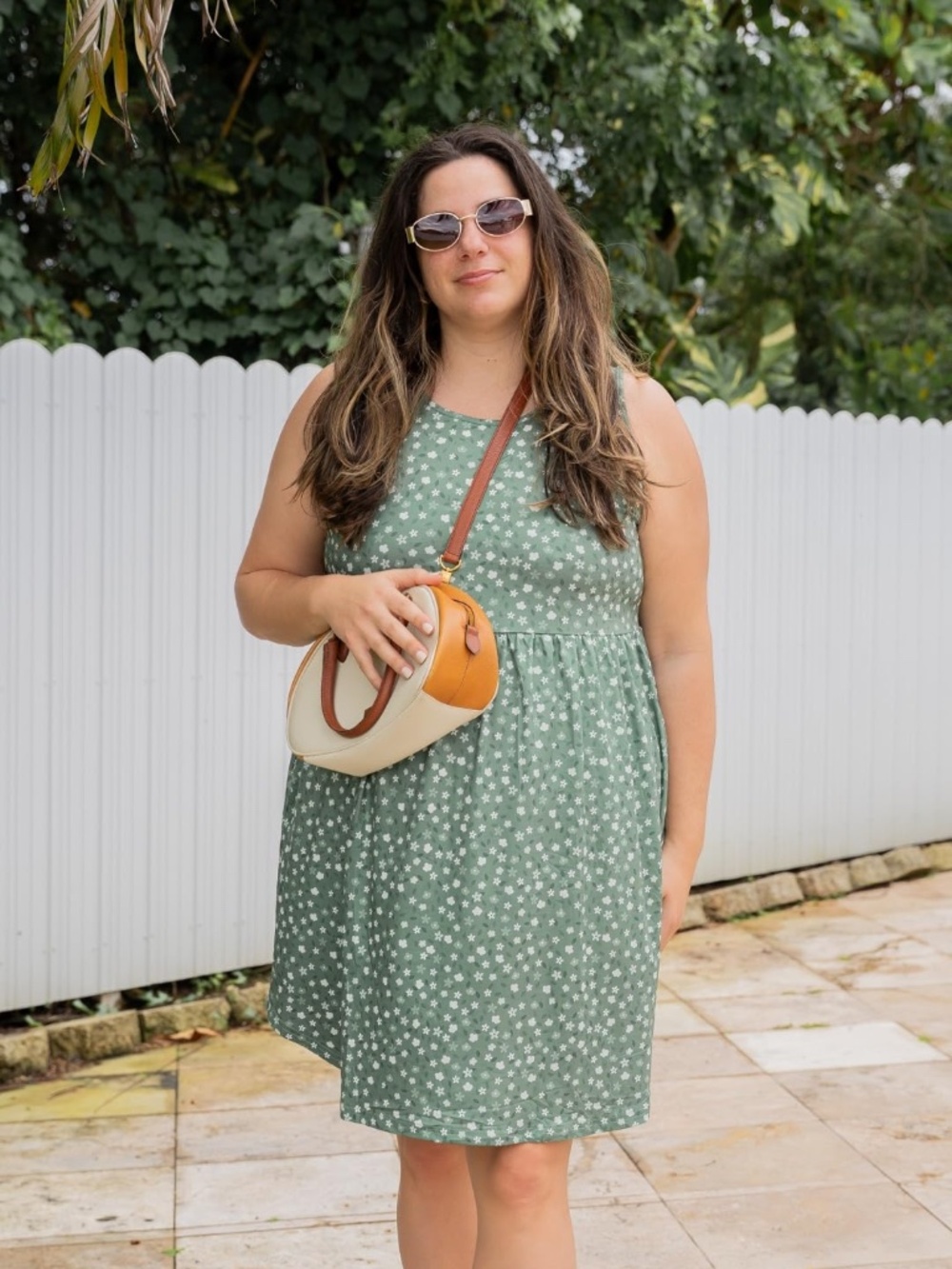 Plus size floral short dress 1X
